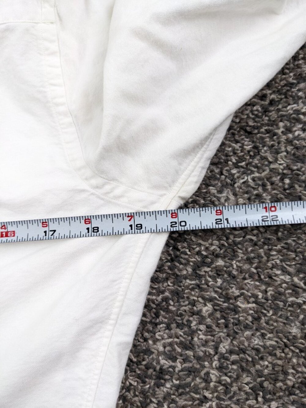 Vintage Ralph Lauren Shirt White Oxford L/S Button Down Womens Size 10 Slim Fit - Picture 8 of 11